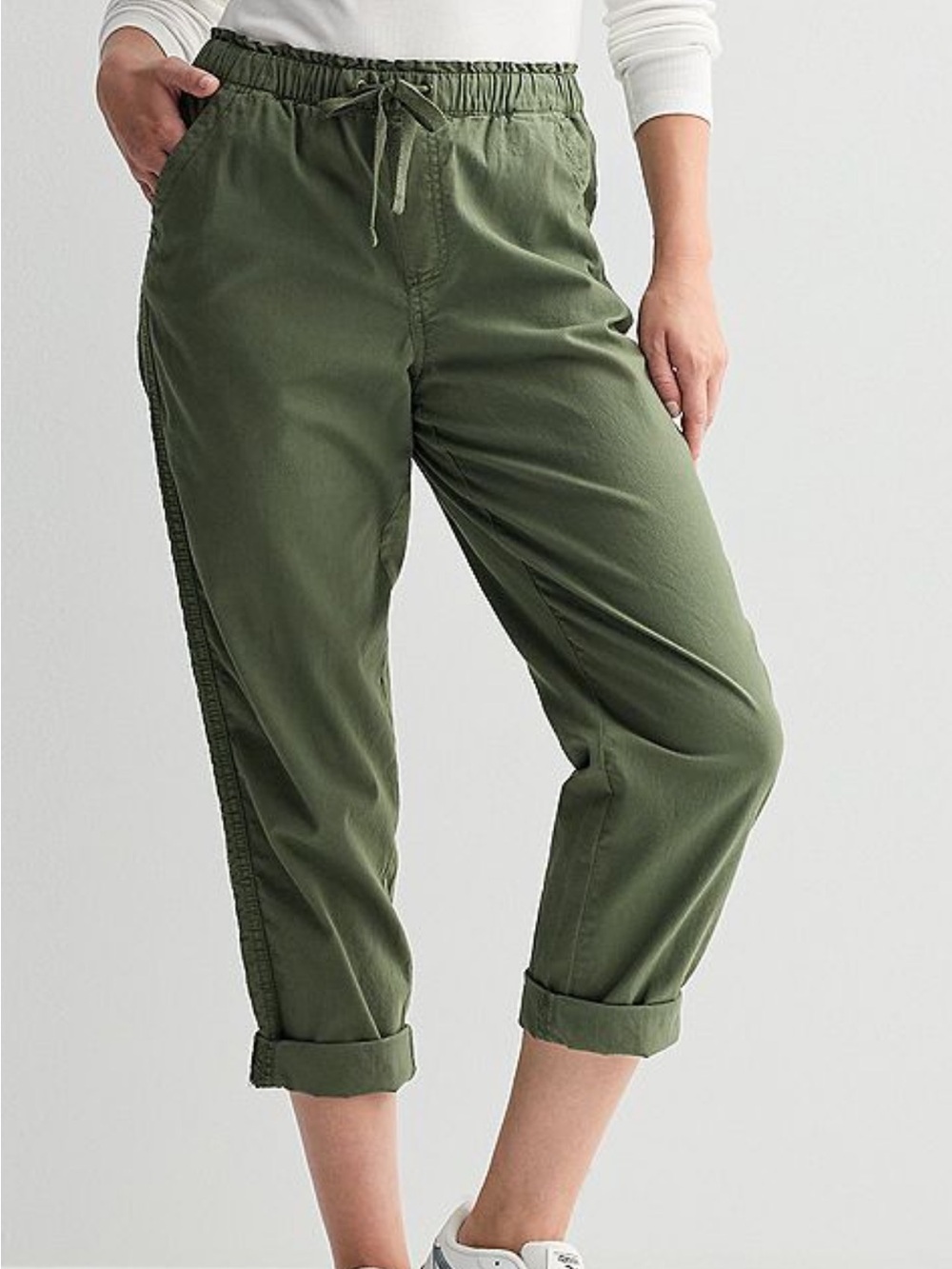 Sonoma Olive Green Drawstring Jogger Pants